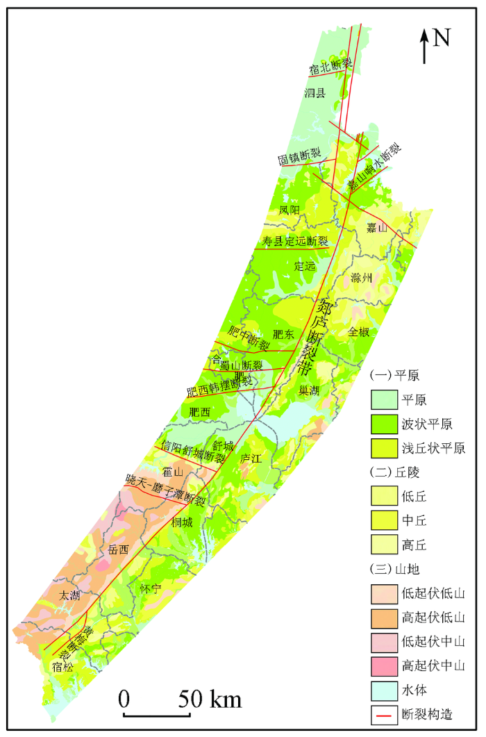 郯庐断裂带具体位置图图片